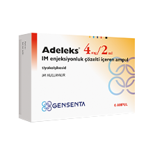 Adeleks 4 mg/ 2 ml IM 6 Ampül ne işe yarar, ne için kullanılır, nedir, muadili, fiyatı, reçetesiz fiyatı, yan etkileri, nasıl kullanılır
