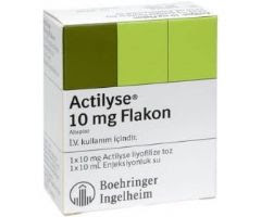 Actilyse 10 mg 1 Flakon ne işe yarar, ne için kullanılır, nedir, muadili, fiyatı, reçetesiz fiyatı, yan etkileri, nasıl kullanılır Actilyse 10 mg 1 Flakon ne işe yarar, ne için kullanılır, nedir, muadili, fiyatı, reçetesiz fiyatı, yan etkileri, nasıl kullanılır